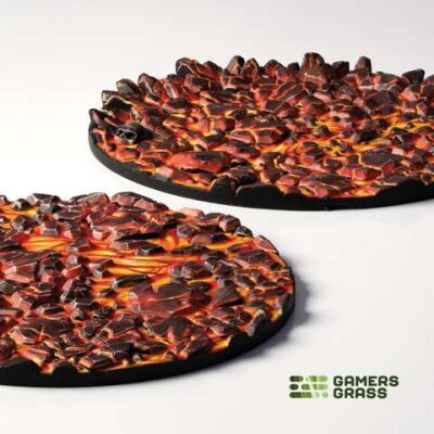 Molten Lava - Round 60mm (x2) Bases