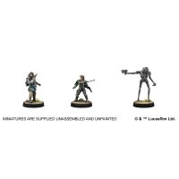 Star Wars: Legion &ndash; Cassian Andor, Jyn Erso &amp; K-2SO Miniaturen