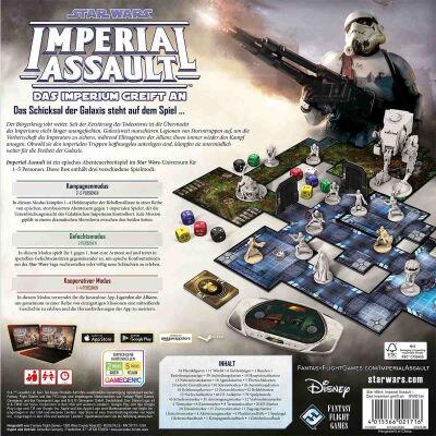 Star Wars: Imperial Assault Verpackung R&uuml;ckseite