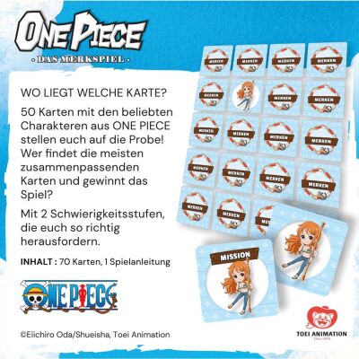 One Piece: Das Merkspiel Verpackung R&uuml;ckseite