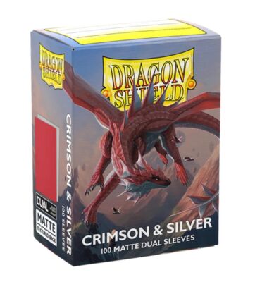 Dragon Shield Matte Dual Sleeves - Crimson & Silver...