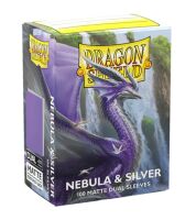 Dragon Shield Matte Dual Sleeves - Nebula &amp; Silver (100)