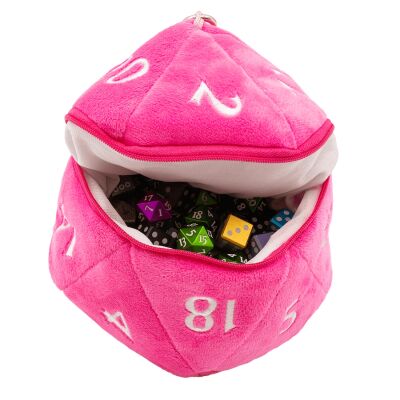 W20 Plüschwürfel Dice Bag - Pink