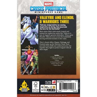 Marvel: Crisis Protocol &ndash; Valkyrie and Elendil &amp; Warriors Three Character Pack (Englisch) Back