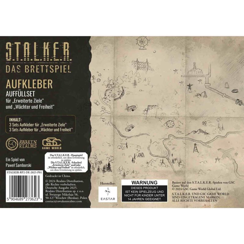 STALKER: Das Brettspiel – Karten und Aufkleber Auffüllset #2 Box