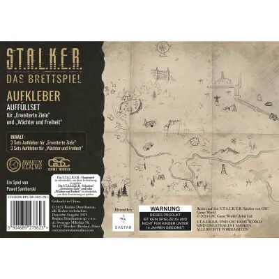 STALKER: Das Brettspiel – Karten und Aufkleber...
