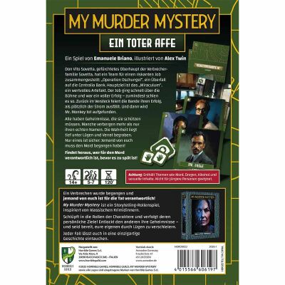 My Murder Mystery: Ein toter Affe R&uuml;ckseite