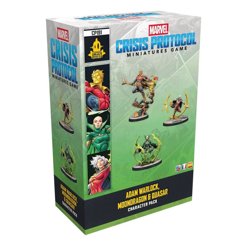 Marvel: Crisis Protocol – Adam Warlock, Moondragon & Quasar Character Pack (Englisch) Verpackung