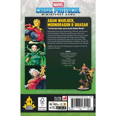 Marvel: Crisis Protocol &ndash; Adam Warlock, Moondragon &amp; Quasar Character Pack (Englisch) Back