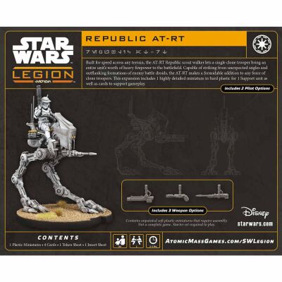 Star Wars: Legion &ndash; Republic AT-RT R&uuml;ckseite