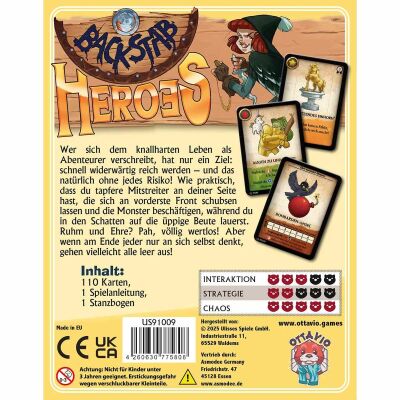 Backstab Heroes R&uuml;ckseite