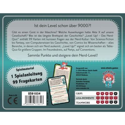 Level Up! Das Nerd-Quiz (2025 Edition) R&uuml;ckseite