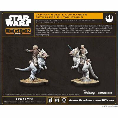 Star Wars: Legion &ndash; Captain Solo &amp; Commander Skywalker on Tauntauns R&uuml;ckseite