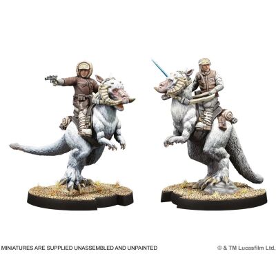 Star Wars: Legion &ndash; Captain Solo &amp; Commander Skywalker on Tauntauns