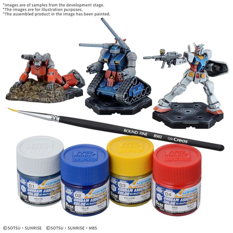 Gundam Assemble Paint Pack 01 Inhalt