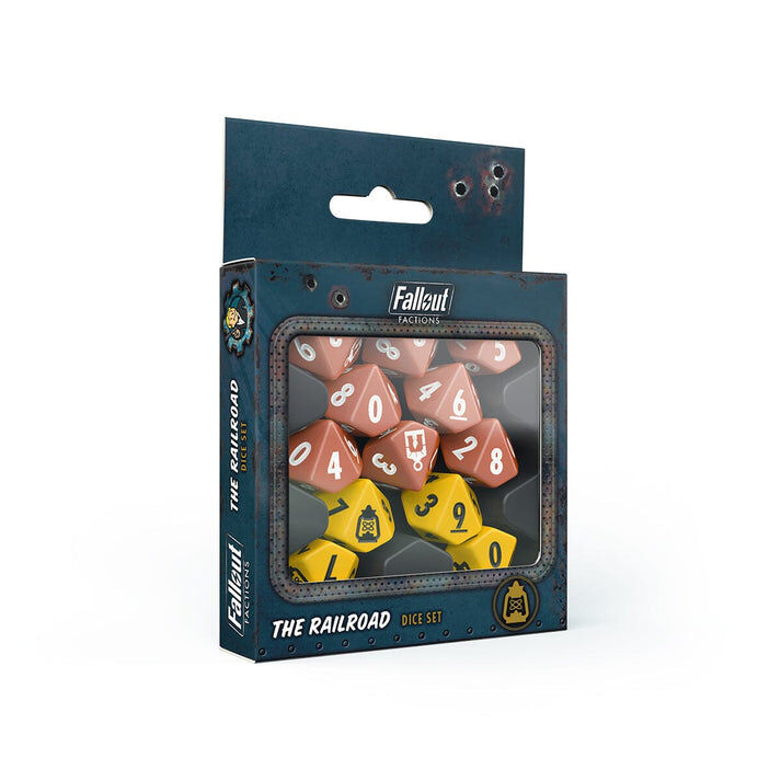 Fallout Factions: Dice Set: The Railroad Verpackung