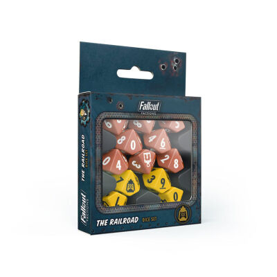 Fallout Factions: Dice Set: The Railroad Verpackung