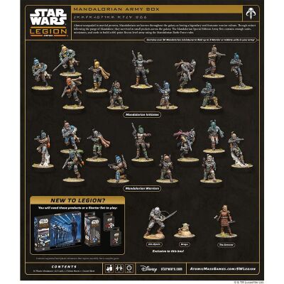Star Wars: Legion - Mandalorian Army Box R&uuml;ckseite