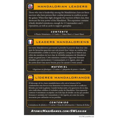 Star Wars: Legion - Mandalorian Leaders R&uuml;ckseite
