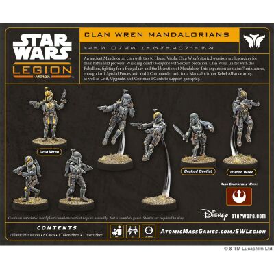 Star Wars: Legion - Clan Wren Mandalorians R&uuml;ckseite