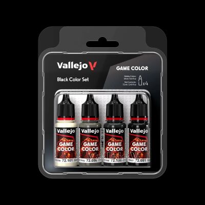 Game Color: Black Color Set (4x18ml) Front