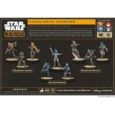 Star Wars: Legion &ndash; Mandalorian Warriors R&uuml;ckseite