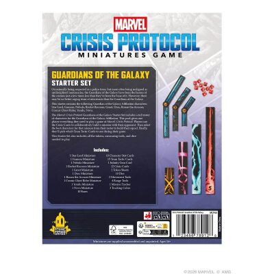 Marvel: Crisis Protocol &ndash; Guardians of the Galaxy Starter Set R&uuml;ckseite