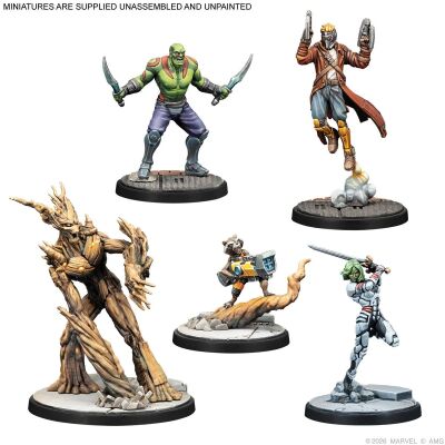 Marvel: Crisis Protocol &ndash; Guardians of the Galaxy Starter Set Inhalt