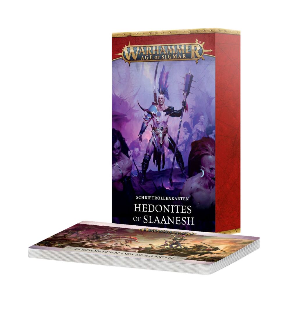 Games Workshop Schriftrollenkarten: Hedonites of Slaanesh (Deutsch) 83-71