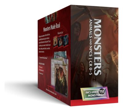 D&amp;D RPG Referenzkarten - RPG Referenzkarten: Monster (Tiere und NSCs) (Englisch)