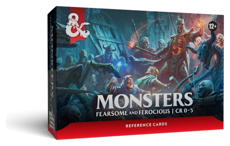 D&D RPG Referenzkarten: Monster (Furchterregend und Wild) (Englisch)