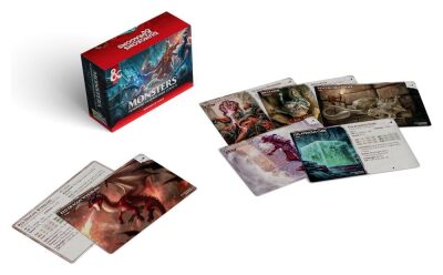 D&amp;D RPG Referenzkarten: Monster (Furchterregend und Wild) (Englisch)