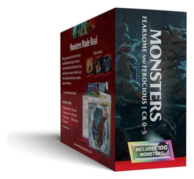 D&amp;D RPG Referenzkarten: Monster (Furchterregend und Wild) (Englisch)