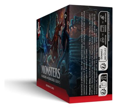 D&amp;D RPG Referenzkarten: Monster (Furchterregend und Wild) (Englisch)