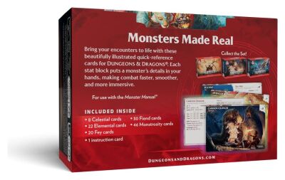D&amp;D RPG Referenzkarten: Monster (Mystisch und Bedrohlich) (Englisch)
