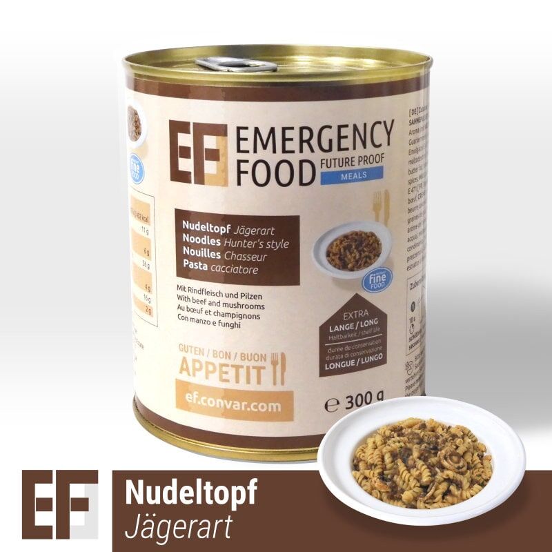EF Meals Nudeltopf Jägerart mit Rindfleisch und Nudeln (300g)