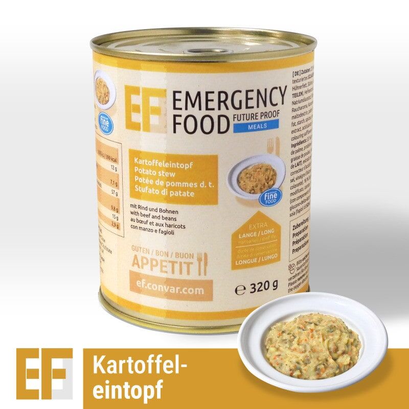EF Meals Deftiger Kartoffeltopf mit Rind und Bohnen (320 g)