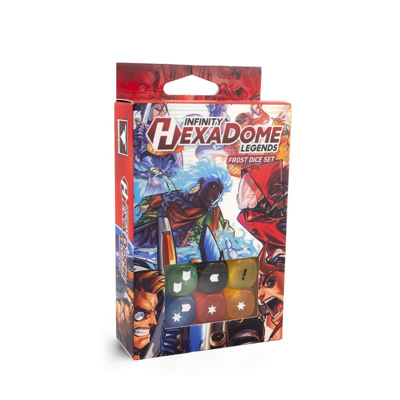 Infinity HexaDome Legends Frost Dice Set Verpackung