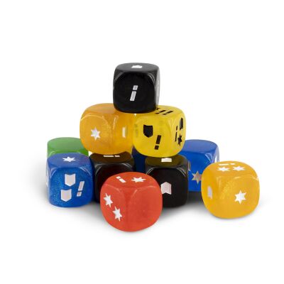 Infinity HexaDome Legends Frost Dice Set Inhalt