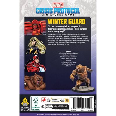 Marvel: Crisis Protocol &ndash; Winter Guard Affiliation Pack R&uuml;ckseite