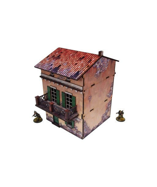 WW2 Italy Balcony House PREPAINTED [28mm/1:56]