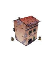 WW2 Italy Balcony House PREPAINTED [28mm/1:56]