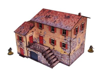 Pre-Painted WW2 Italy Large House