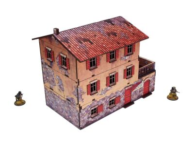 Pre-Painted WW2 Italy Large House