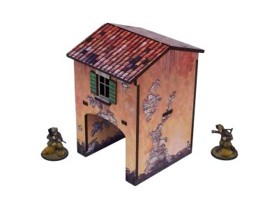 Pre-Painted WW2 Italy Gate House