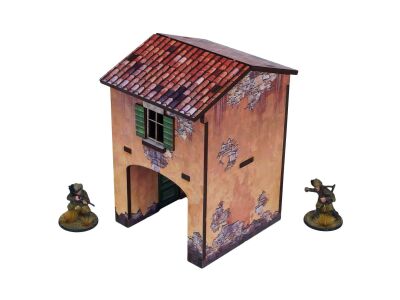 Pre-Painted WW2 Italy Gate House
