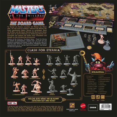 Masters of the Universe: The Board Game &ndash; Clash for Eternia R&uuml;ckseite