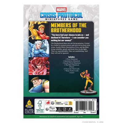 Marvel: Crisis Protocol &ndash; Members of the Brotherhood Affiliation Pack R&uuml;ckseite