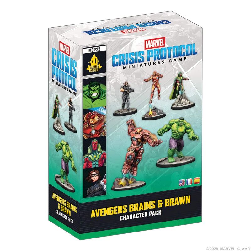 Marvel: Crisis Protocol – Avengers Brains & Brawn Character Pack Verpackung