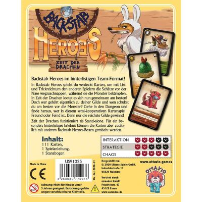 Backstab Heroes: Zeit der Drachen R&uuml;ckseite